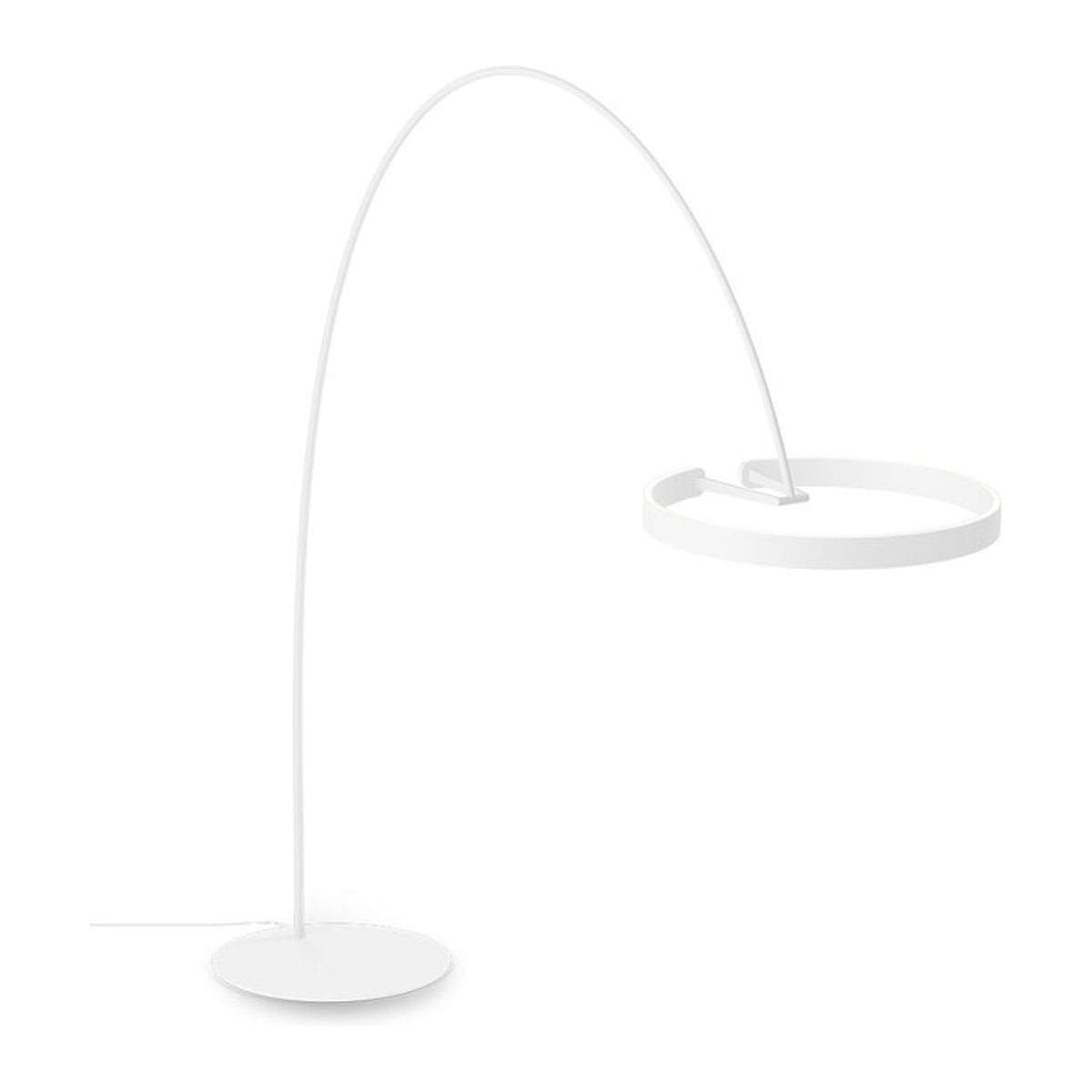 Occhio Mito largo LED-Bogenleuchte in Weiß matt mit x-tra warmem LED-Licht (2200K - 3500K) - Bild 1
