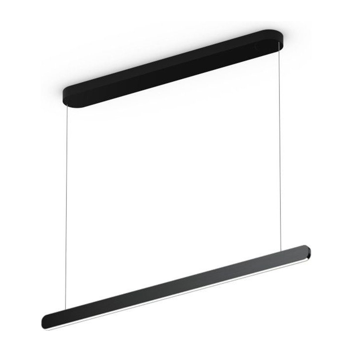 Occhio Mito linear volo 100 up LED-Pendelleuchte in Schwarz matt mit Black Phantom Kopf für deine Tischbeleuchtung - Bild 1