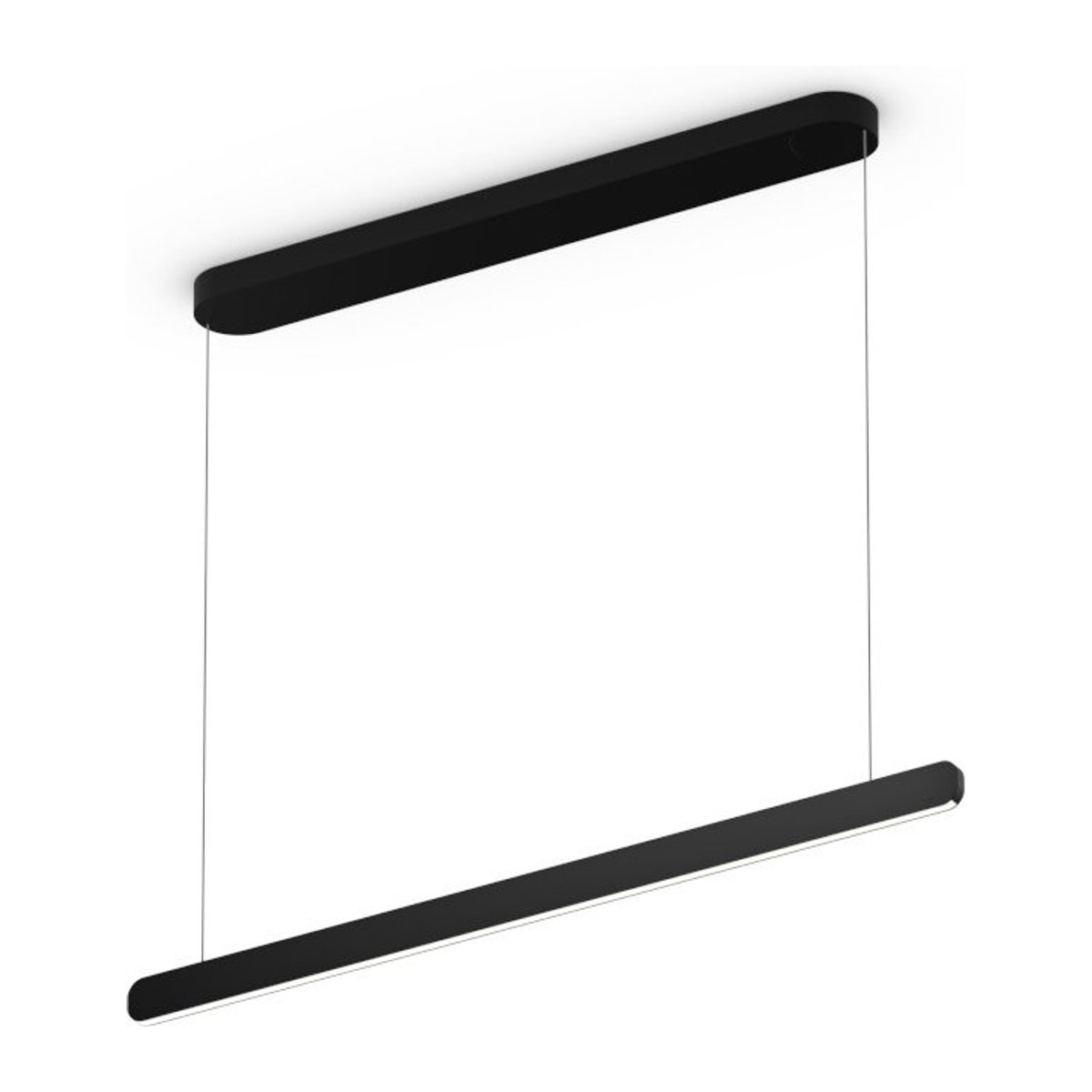 Occhio Mito linear volo 100 up LED-Pendelleuchte in Schwarz matt mit Occhio air Modul und x-tra warm LED (2200K - 3500K) für deine Tischbeleuchtung - Bild 1