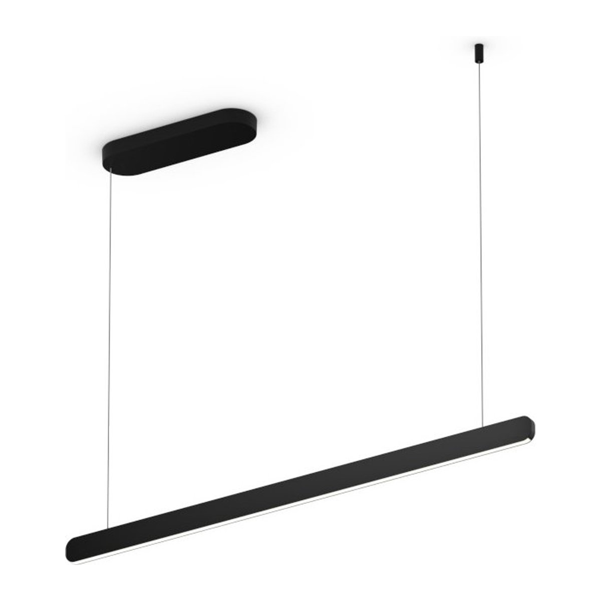 Occhio Mito linear volo 100 up LED-Pendelleuchte in Schwarz matt mit Occhio air Modul und x-tra warmem LED Licht (2200K - 3500K) für deine Tischbeleuchtung - Bild 1