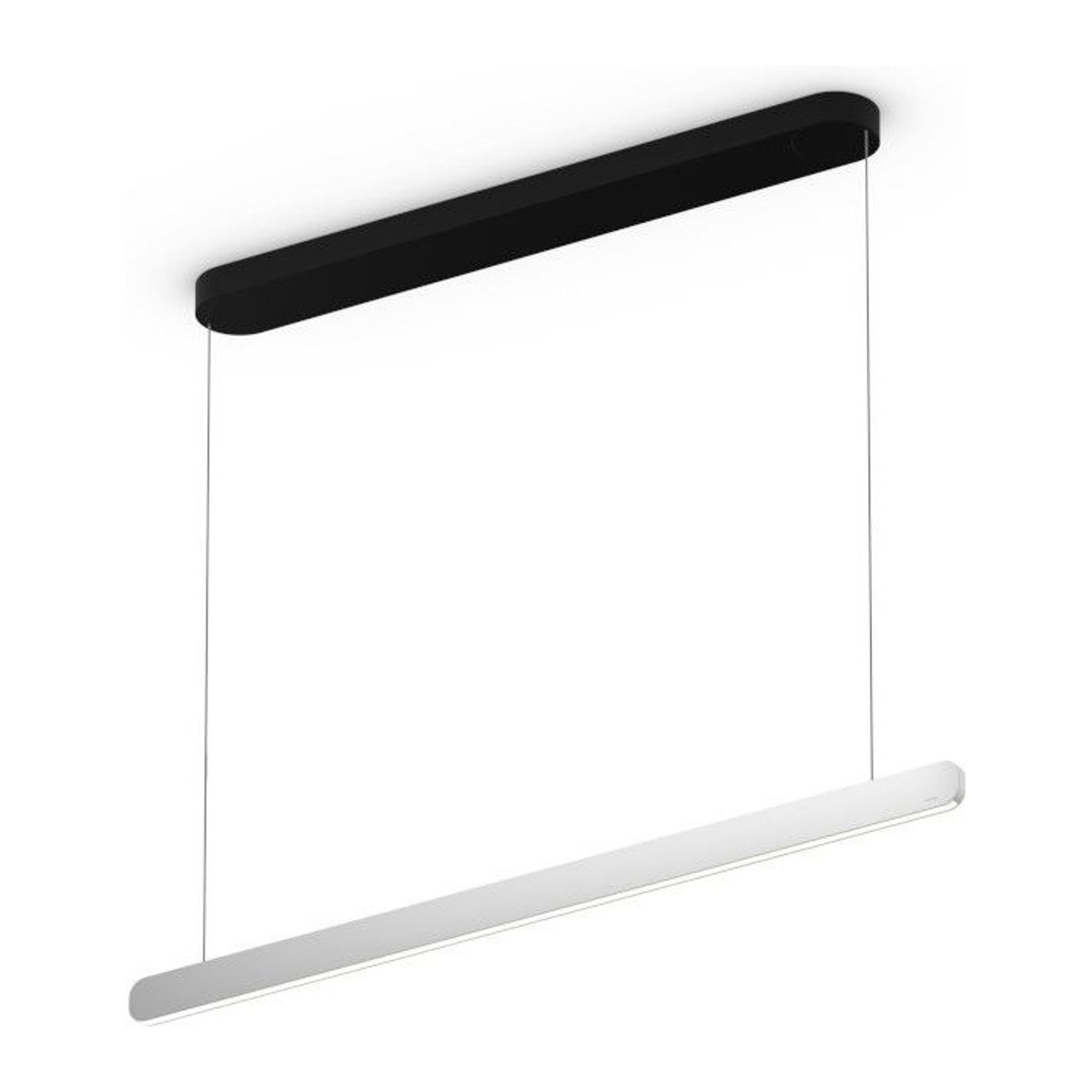 Occhio Mito linear volo 100 up LED-Pendelleuchte in Schwarz matt und Silber matt mit Occhio air Modul und dimmbarer LED (2700K - 4000K) - Bild 1