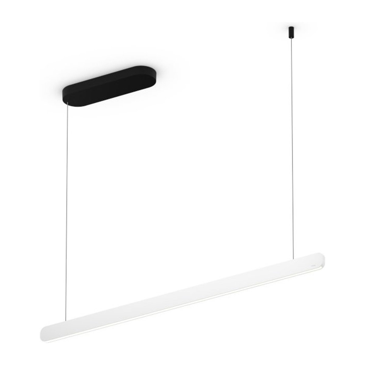 Occhio Mito linear volo 100 up LED-Pendelleuchte in Schwarz matt und Weiß matt mit Occhio air Modul und x-tra warm LED (2200K - 3500K) - Bild 1
