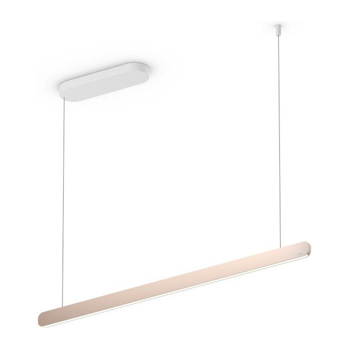 Occhio Mito linear volo 100 up LED-Pendelleuchte in Weiß matt und Gold matt mit Occhio air Modul - Bild 1
