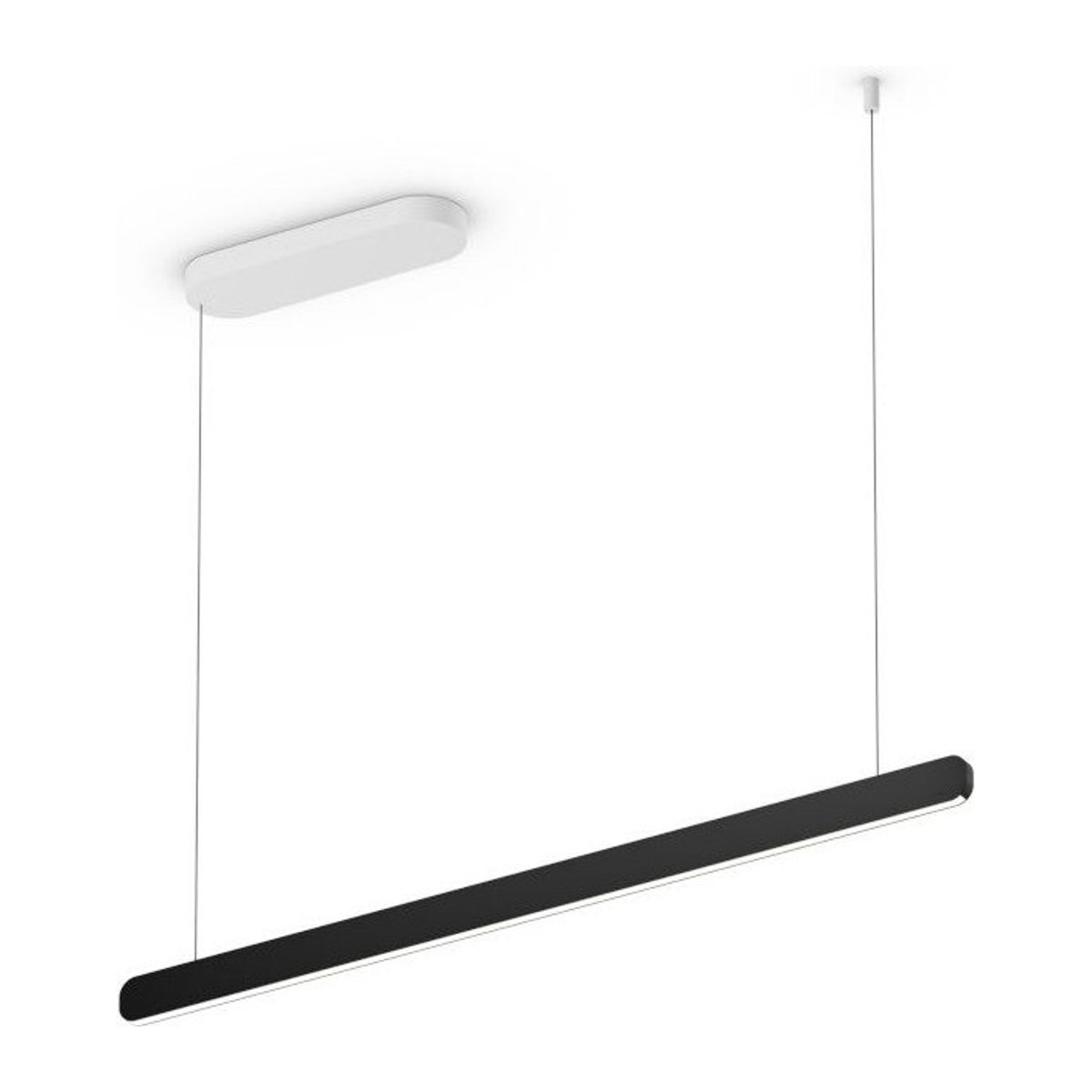 Occhio Mito linear volo 100 up LED-Pendelleuchte in Weiß matt und Schwarz matt mit Occhio air Modul - Bild 1
