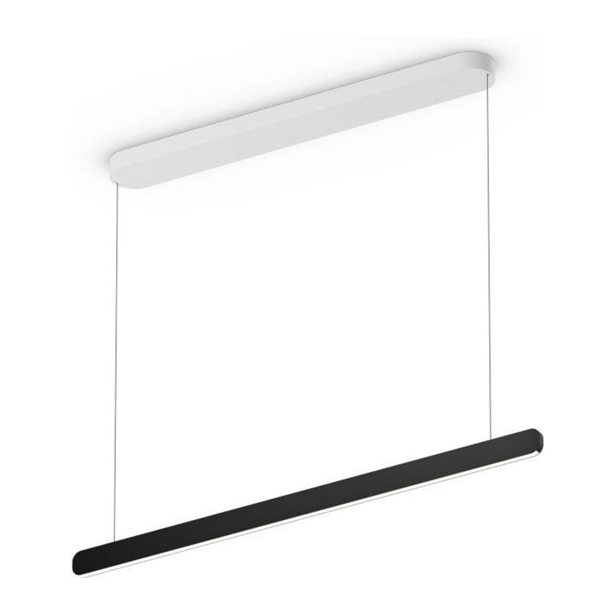 Occhio Mito linear volo 100 up LED-Pendelleuchte in Weiß matt und Schwarz matt mit variabler Ausführung 65-165 cm zur Tischbeleuchtung - Bild 1