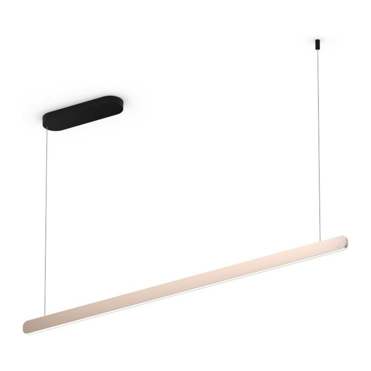 Occhio Mito Linear Volo 140 LED-Pendelleuchte in Schwarz Matt und Gold Matt mit Occhio Air Modul - Bild 1