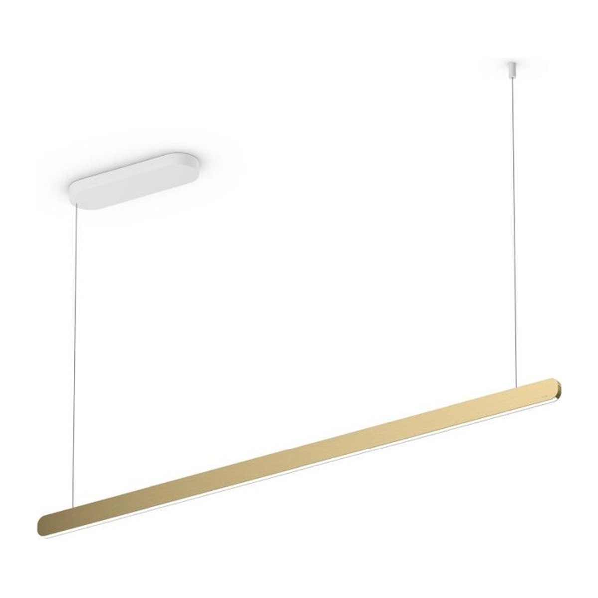 Occhio Mito linear volo 140 LED-Pendelleuchte in Weiß matt und Bronze mit Occhio air Modul für deine Tischbeleuchtung - Bild 1