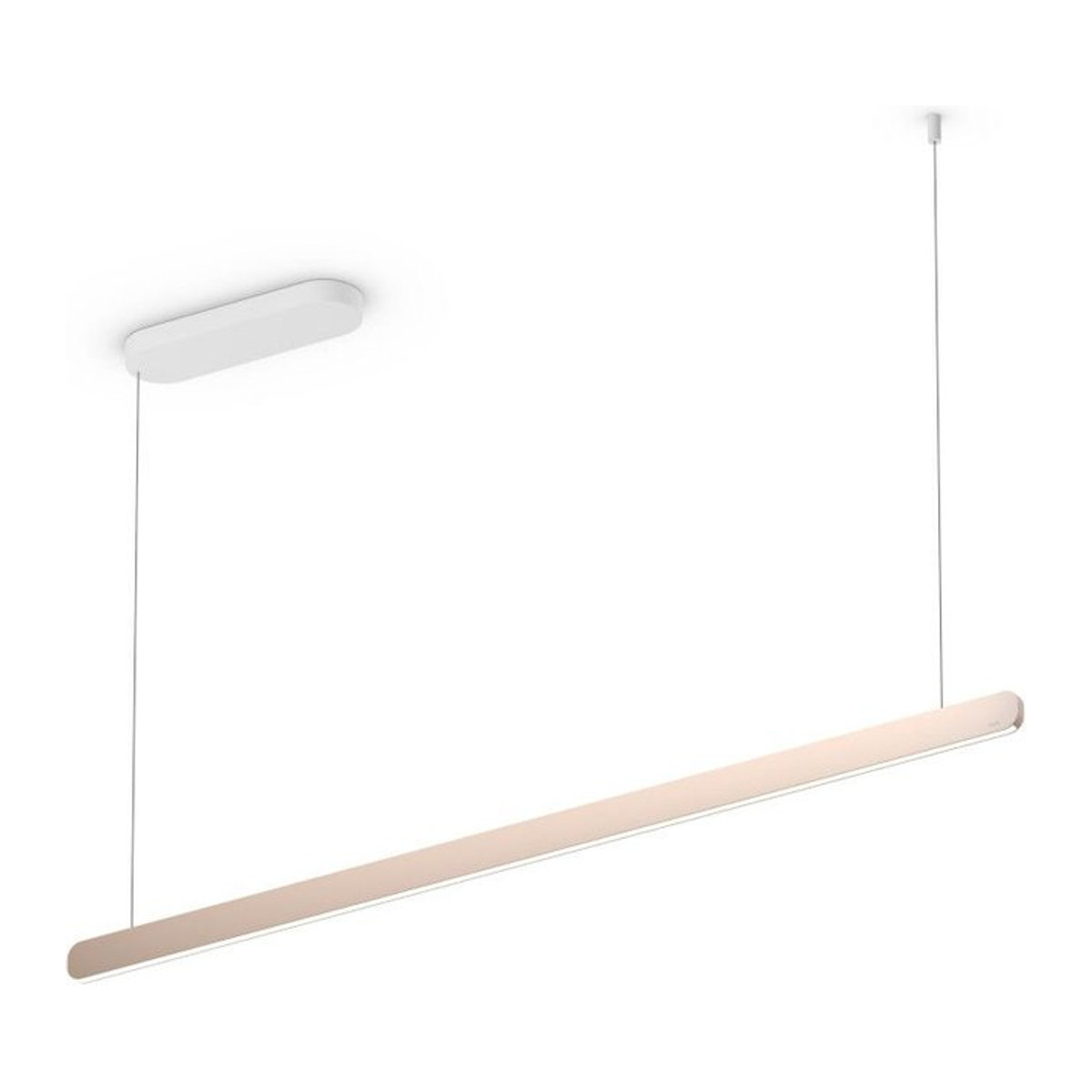 Occhio Mito linear volo 140 LED-Pendelleuchte in Weiß matt und Gold matt mit Occhio air Modul - Bild 1