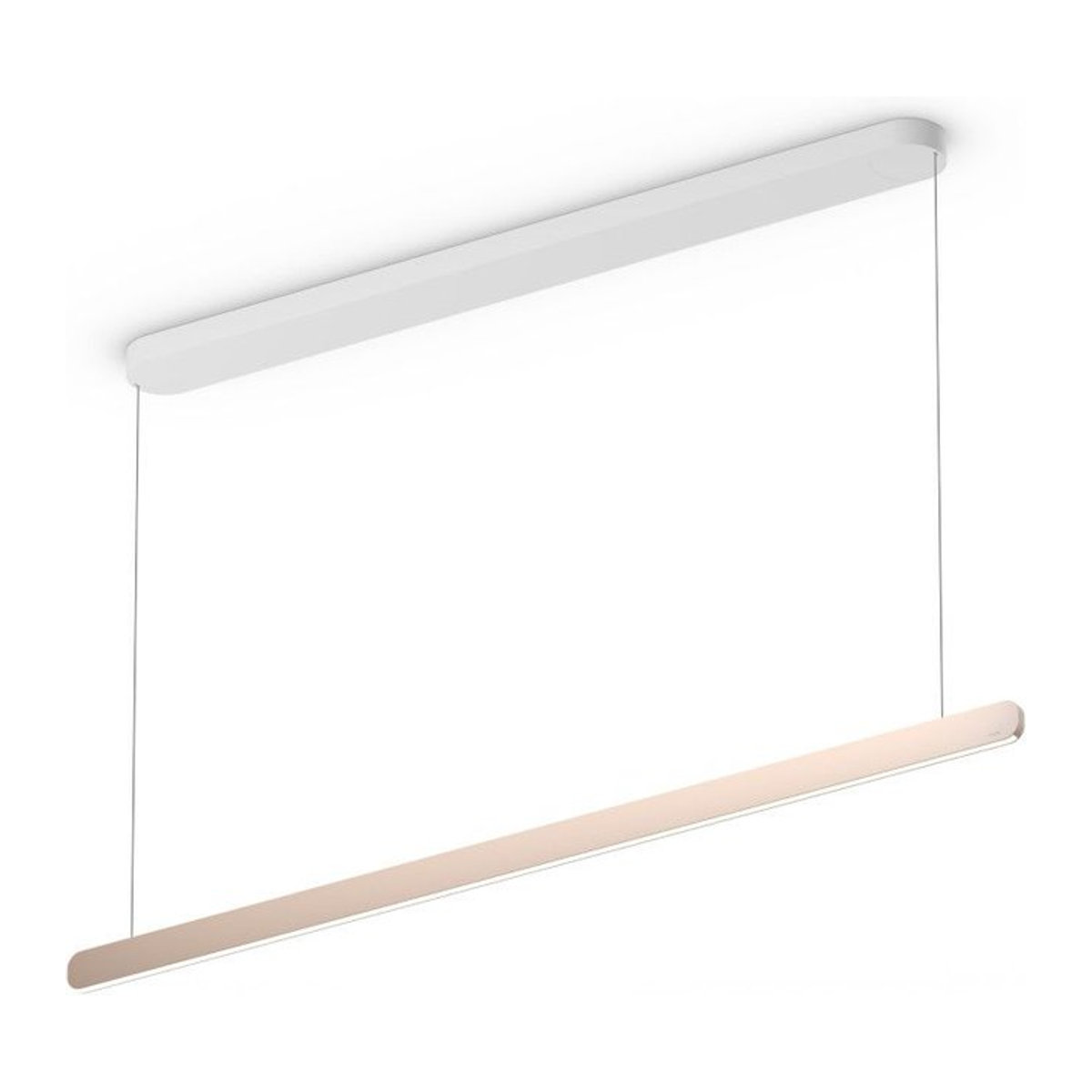 Occhio Mito linear volo 140 LED-Pendelleuchte in Weiß matt und Gold matt mit variabler Ausführung 65-165 cm - Bild 1