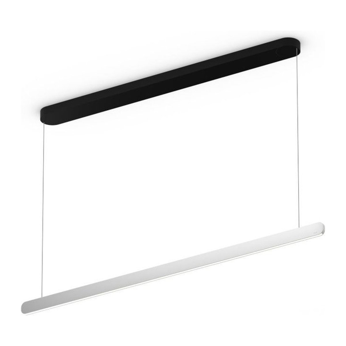 Occhio Mito linear volo 140 up LED-Pendelleuchte in Schwarz matt und Silber matt mit Occhio air Modul und dimmbarer LED (2700K - 4000K) - Bild 1