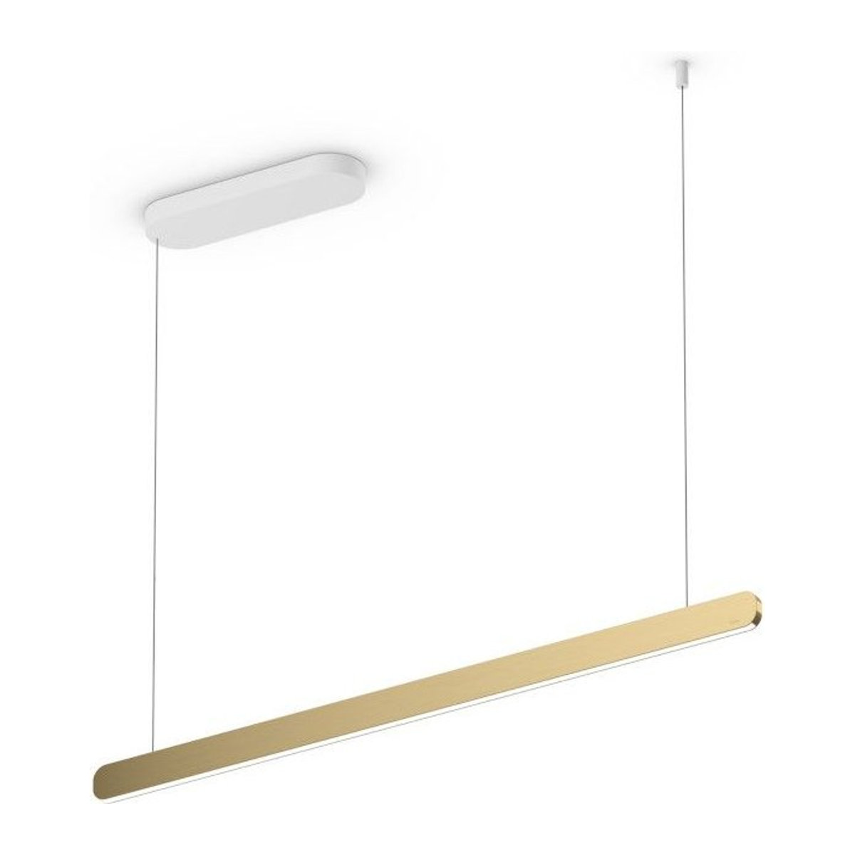 Occhio Mito Lineare Volo 100 Up LED-Pendelleuchte in Weiß Matt und Bronze mit Occhio Air Modul - Bild 1