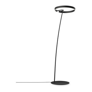 Occhio Mito raggio LED-Bogenleuchte in Schwarz matt mit dimmbarer LED (2700K - 4000K)