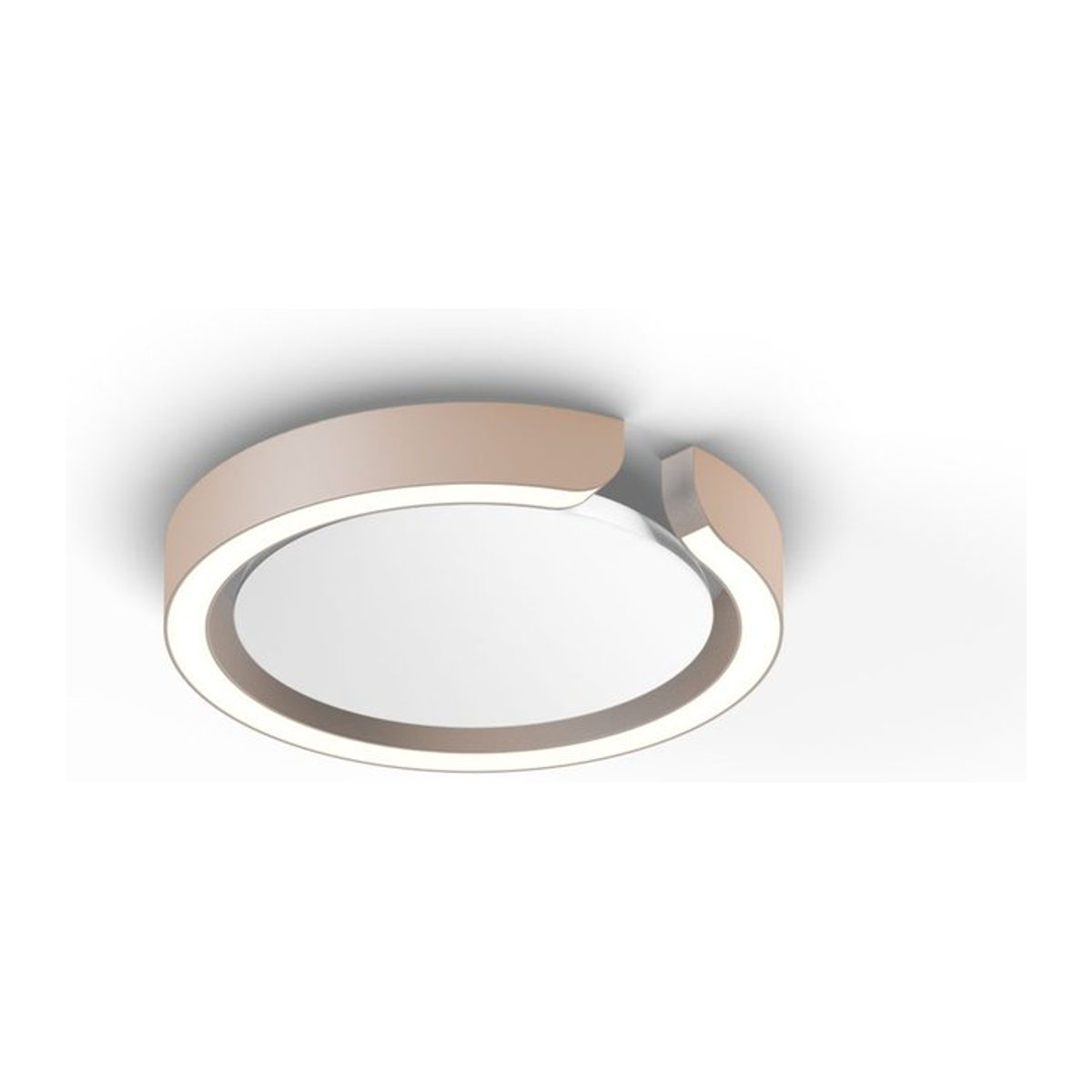 Occhio Mito soffitto 20 up LED-Deckenleuchte in Gold matt mit weißem Cover, Wide-Lichtverteilung und Occhio air Modul, x-tra warmweiß (2200K - 3500K) - Bild 1