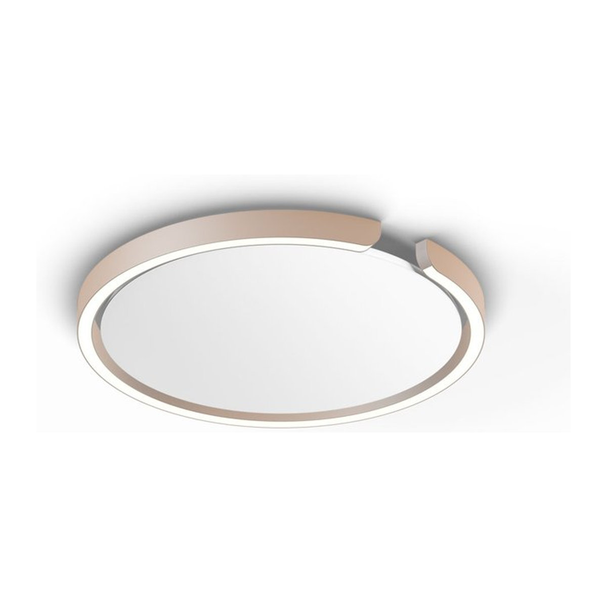 Occhio Mito soffitto 40 up LED-Deckenleuchte in Gold matt mit weißem Cover, Narrow-Optik für gebündeltes Licht und Occhio air Modul, x-tra warmweiß (2200K - 3500K) - Bild 1