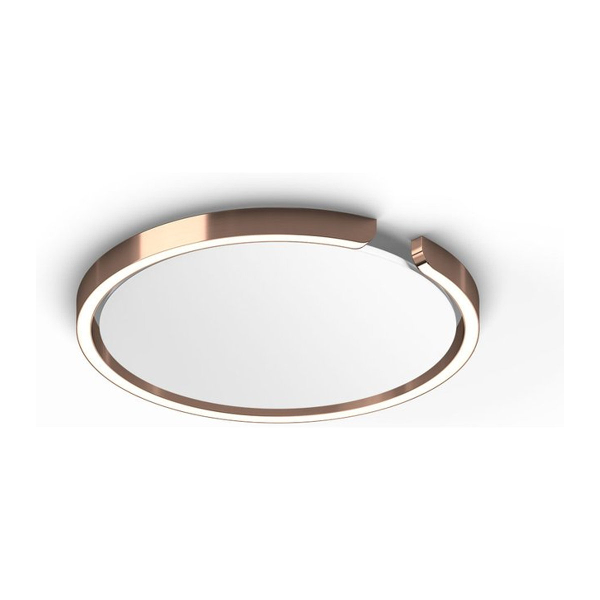Occhio Mito soffitto 40 up LED-Deckenleuchte in Rosé Gold und Weiß matt mit Narrow-Optik und Occhio air Modul für gebündeltes Licht sowie x-tra warmem LED-Licht (2200K - 3500K) - Bild 1