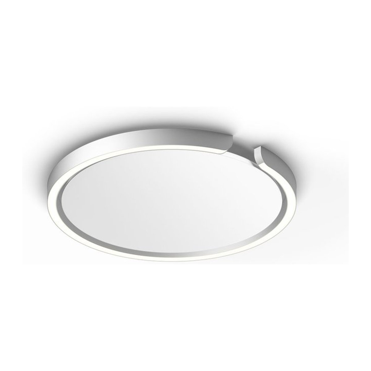 Occhio Mito soffitto 40 up LED-Deckenleuchte in Silber matt und Weiß matt mit Occhio air Modul und x-tra warm LED (2200K - 3500K) - Bild 1