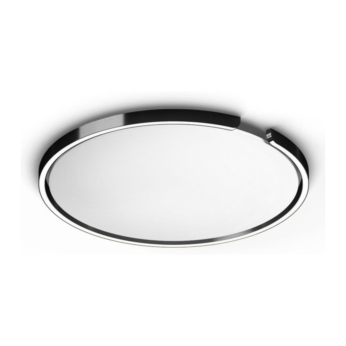Occhio Mito soffitto 60 up LED-Deckenleuchte in Black Phantom mit weißem mattem Cover, Narrow-Optik für gebündeltes Licht und Occhio air Modul, x-tra warmweiß (2200K - 3500K) - Bild 1