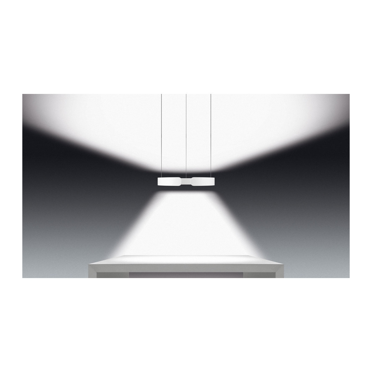 Occhio Mito Sospeso 40 Up LED Pendelleuchte in Rosa und Weiß - Bild 1