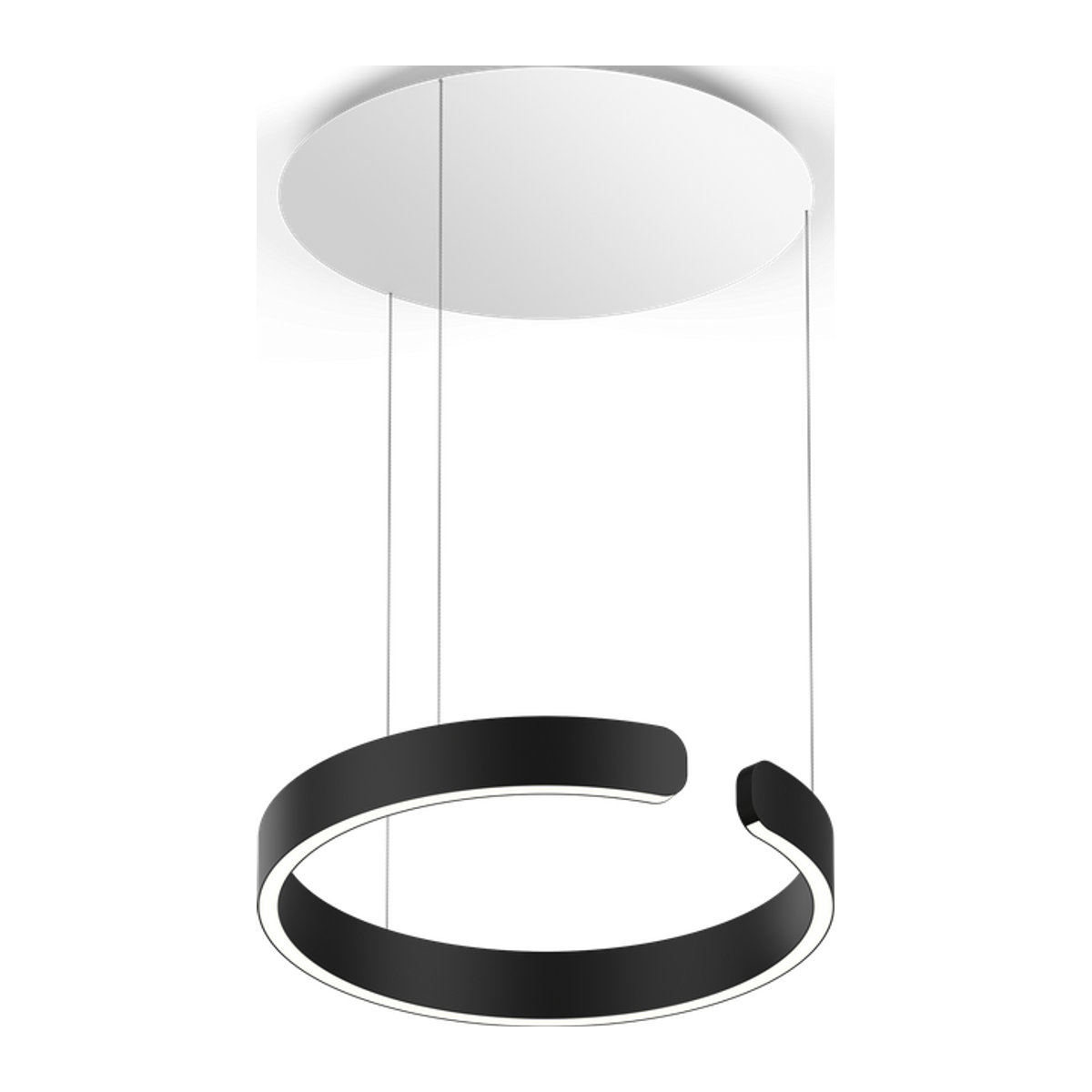 Occhio Mito Sospeso 40 Up LED Pendelleuchte in Schwarz - Bild 1