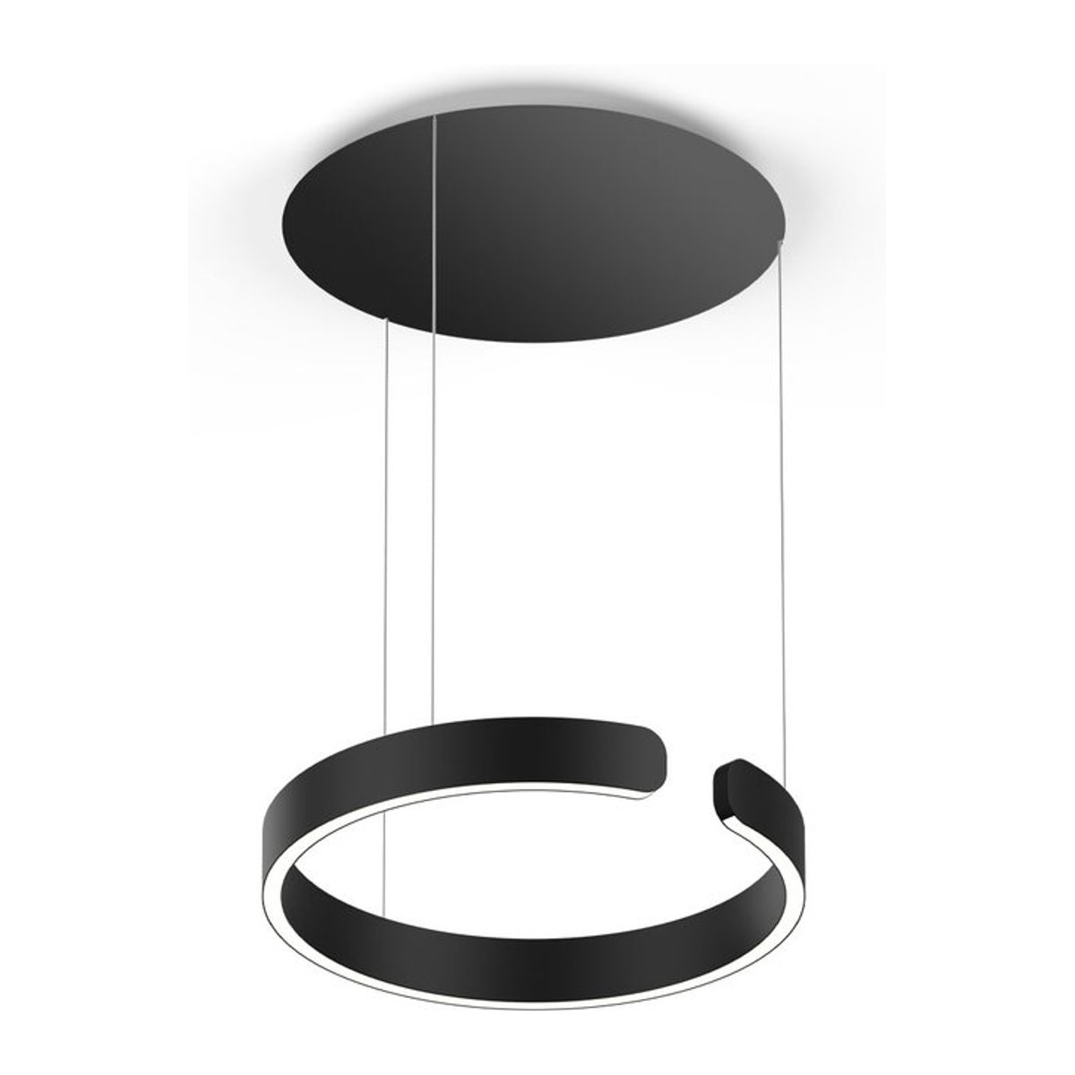 Occhio Mito sospeso 40 up LED-Pendelleuchte in Schwarz matt mit Occhio air Modul und x-tra warm LED (2200K - 3500K) für deine Tischbeleuchtung - Bild 1
