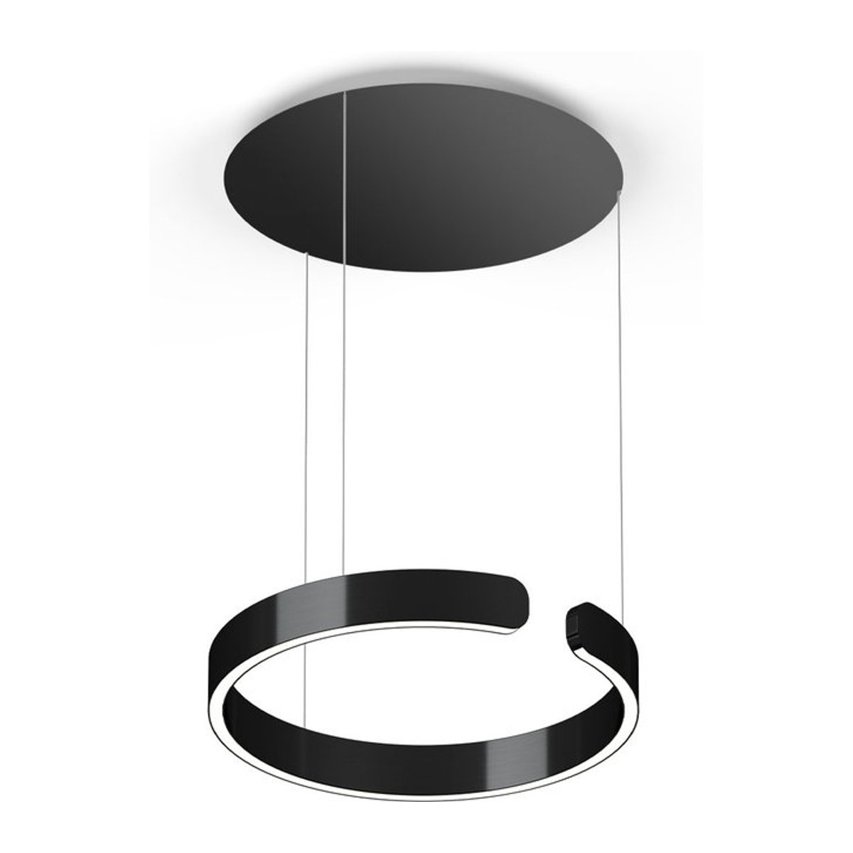 Occhio Mito sospeso 40 up LED-Pendelleuchte in Schwarz matt mit Occhio air Modul und x-tra warmem LED-Licht (2200K - 3500K) - Bild 1