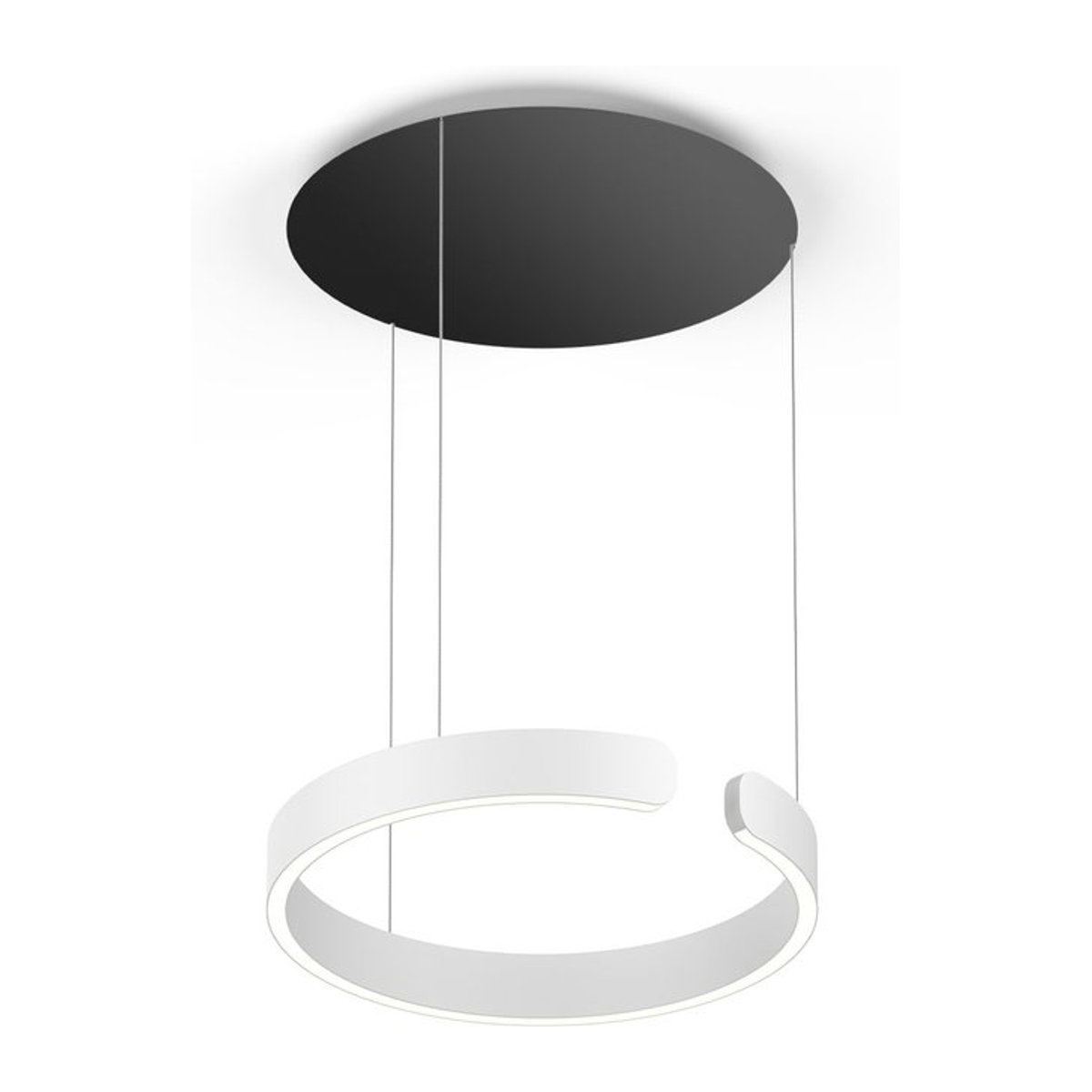 Occhio Mito sospeso 40 up LED-Pendelleuchte in Weiß und Schwarz matt für die Tischbeleuchtung mit dimmbarer Lichtfarbe von 2700K bis 4000K - Bild 1