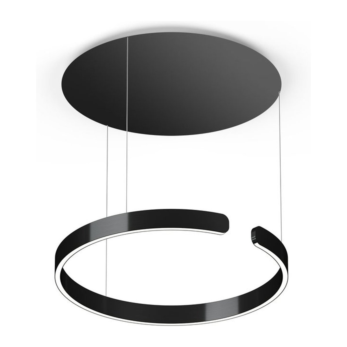 Occhio Mito sospeso 60 up LED-Pendelleuchte in Black Phantom Schwarz matt mit variabel einstellbarer Aufhängung von 50-200 cm für deine Tischbeleuchtung - Bild 1