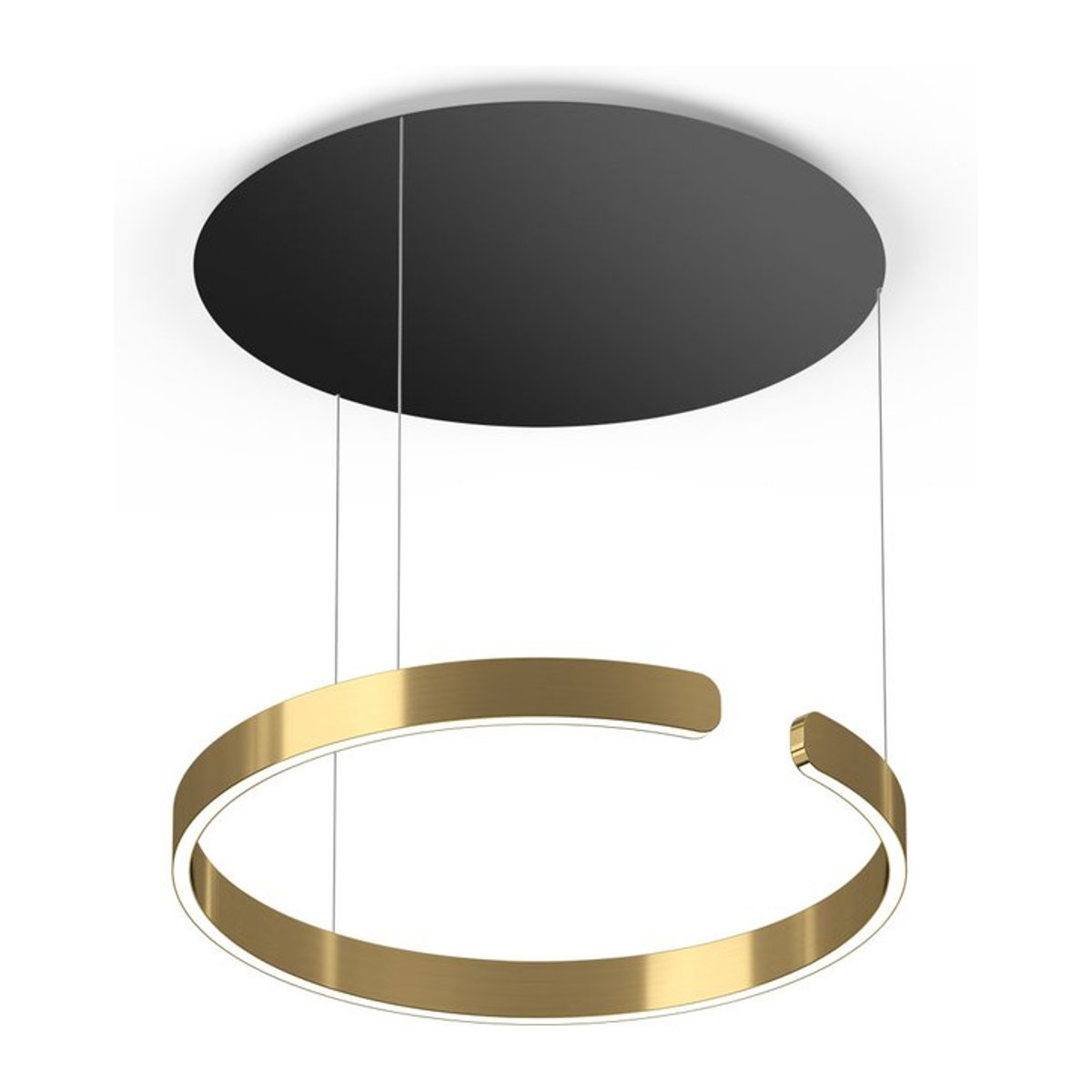 Occhio Mito sospeso 60 up LED-Pendelleuchte in Bronze und Schwarz matt mit Occhio air Modul für deine Tischbeleuchtung - Bild 1
