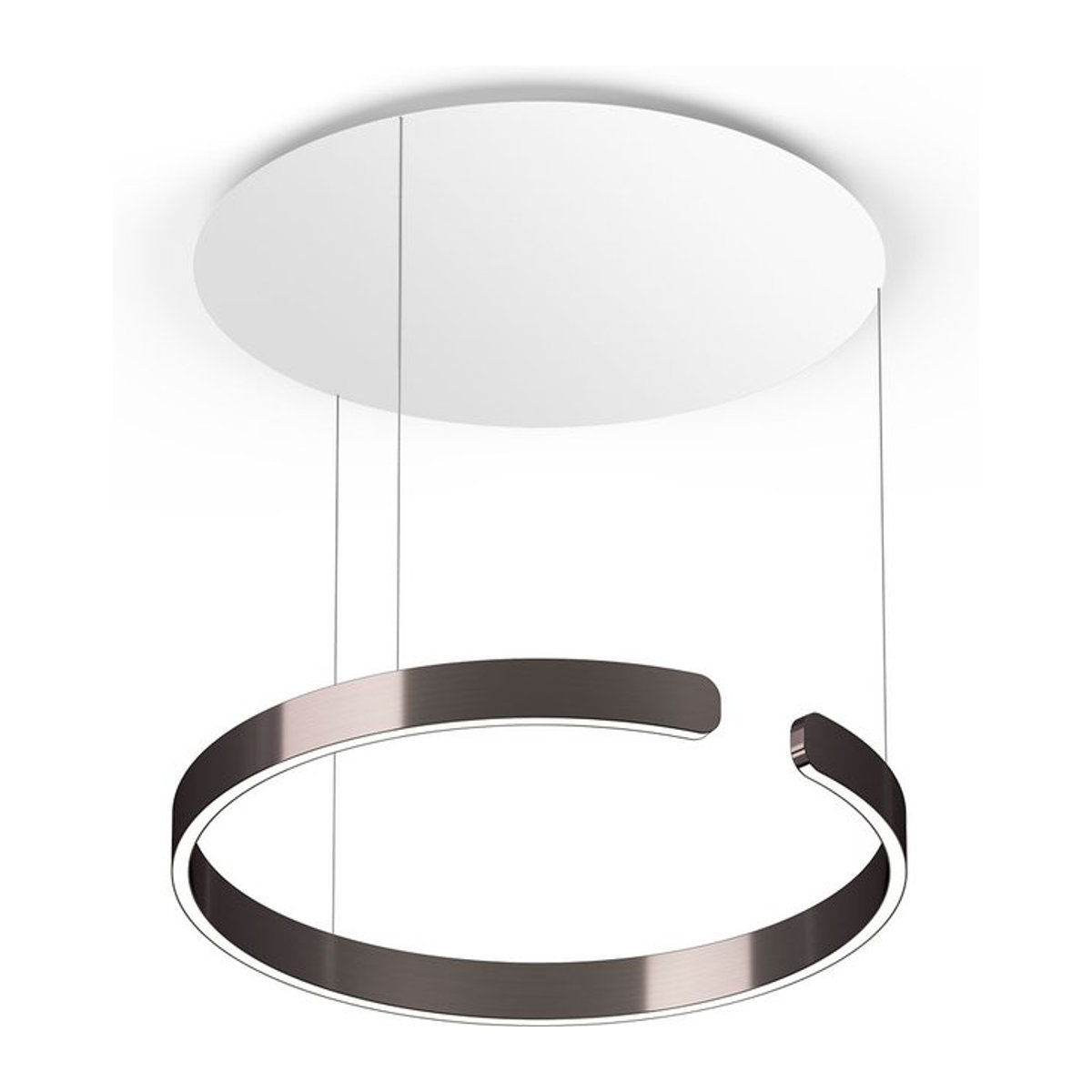 Occhio Mito sospeso 60 up LED-Pendelleuchte in Phantom-Weiß matt mit Occhio air Modul und x-tra warm LED (2200K - 3500K) für deine Tischbeleuchtung - Bild 1