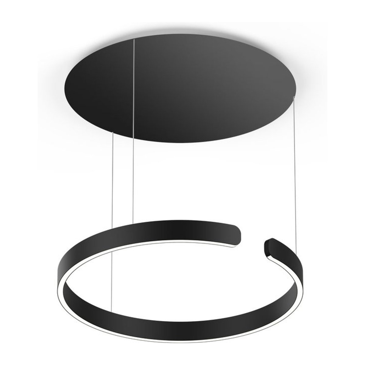 Occhio Mito sospeso 60 up LED-Pendelleuchte in Schwarz matt mit Occhio air Modul für deine Tischbeleuchtung - Bild 1