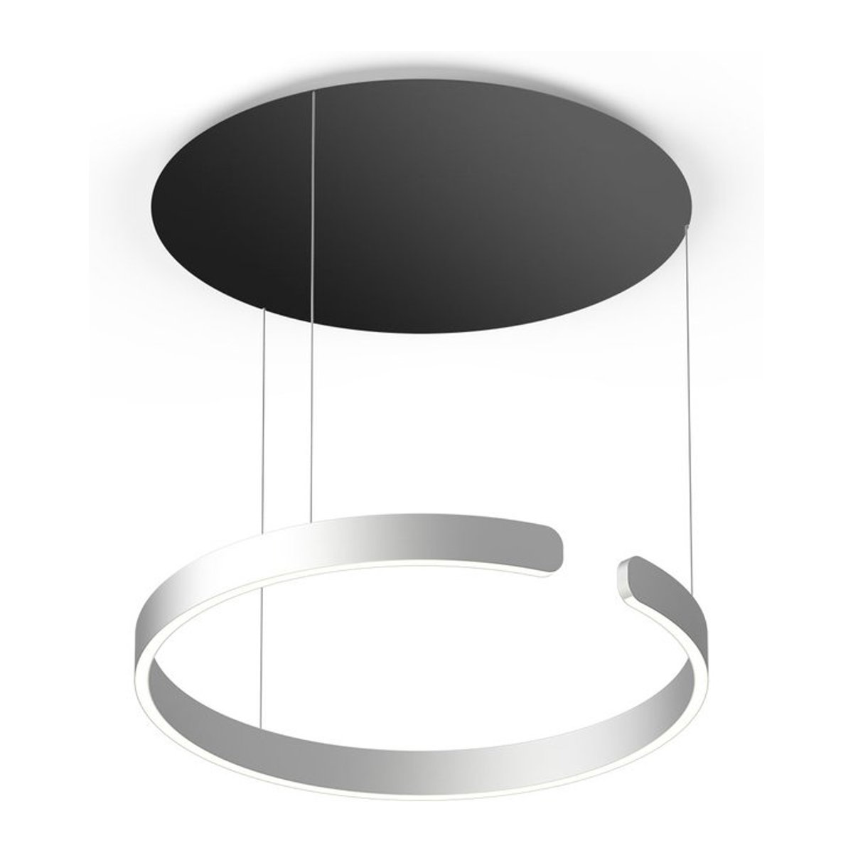 Occhio Mito sospeso 60 up LED-Pendelleuchte in Silber und Schwarz matt für deine Tischbeleuchtung - Bild 1