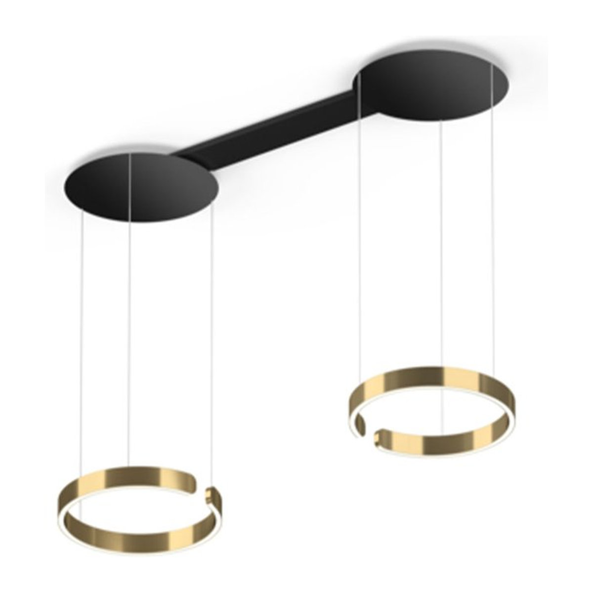 Occhio Mito sospeso due LED-Pendelleuchte in Schwarz matt mit Bronze-Ausführung für deine Tischbeleuchtung - Bild 1