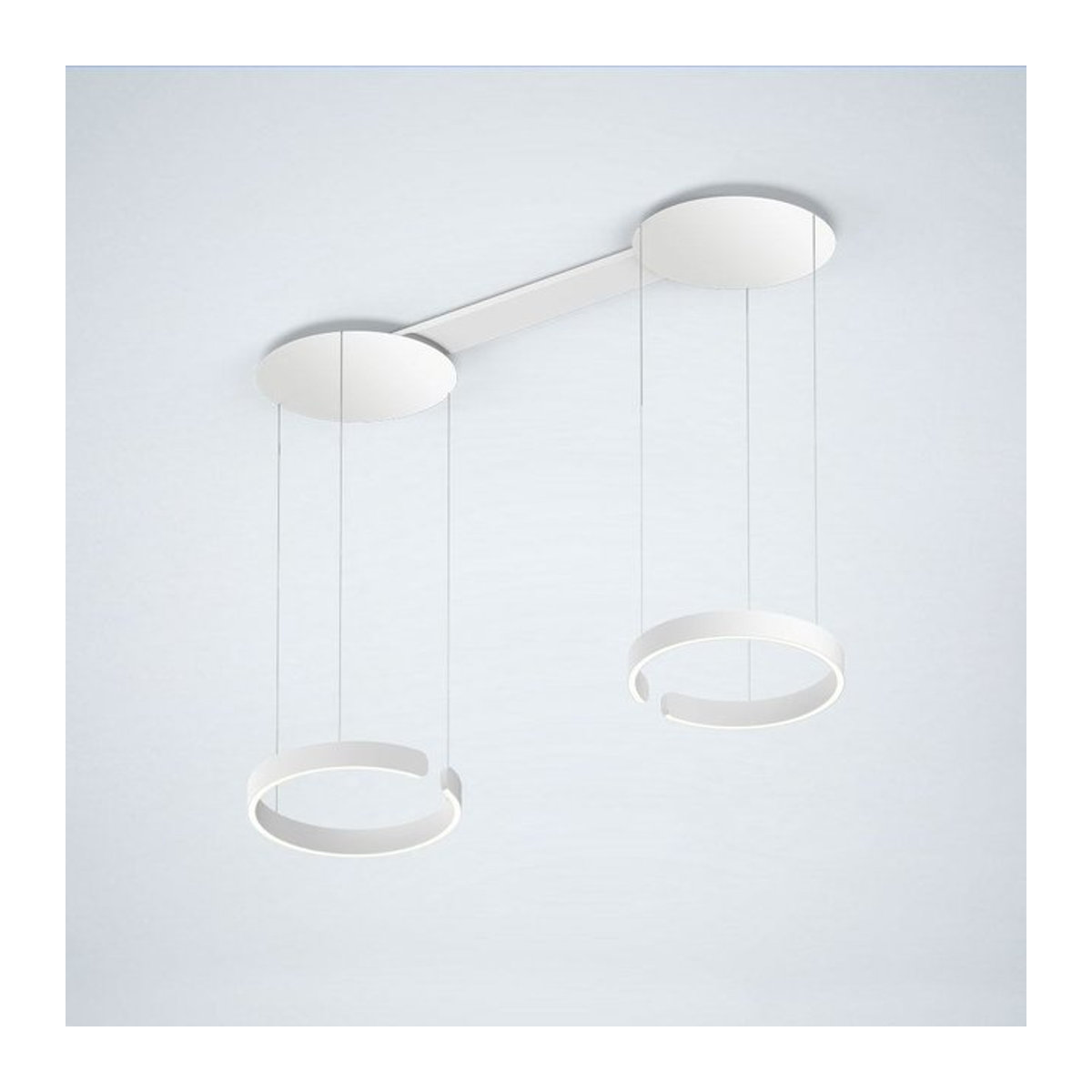 Occhio Mito sospeso due LED-Pendelleuchte in Weiß matt für deine Tischbeleuchtung, variabel von 50 bis 200 cm - Bild 1