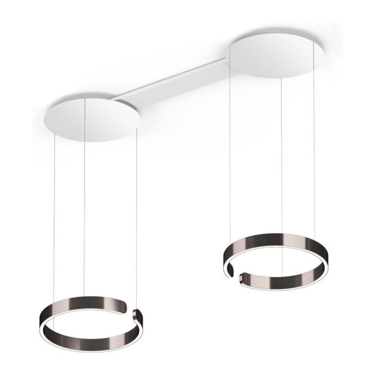 Occhio Mito sospeso due LED-Pendelleuchte in Weiß matt mit Occhio air Modul für deine Tischbeleuchtung - Bild 1