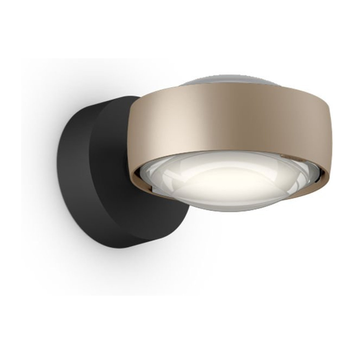 Occhio Sento D verticale up LED-Wandleuchte in Gold matt und Schwarz matt mit 26 W und warmweißem Licht (2700K) - Bild 1