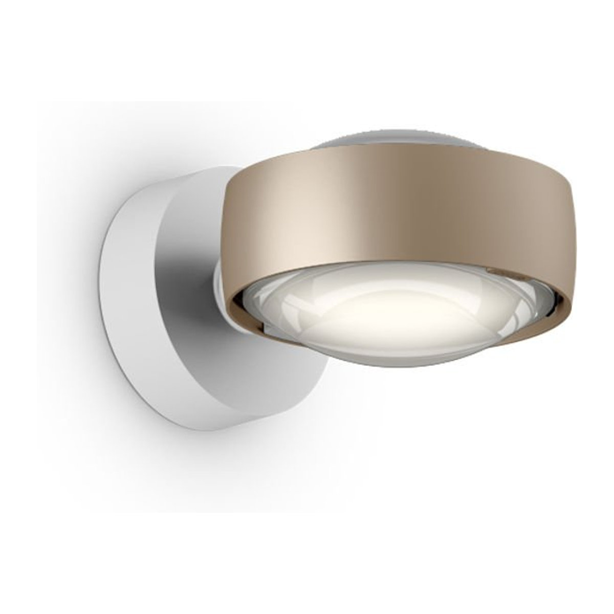 Occhio Sento D verticale up LED-Wandleuchte in Gold matt und Weiß matt mit 26 W und warmweißem Licht (3000K) - Bild 1