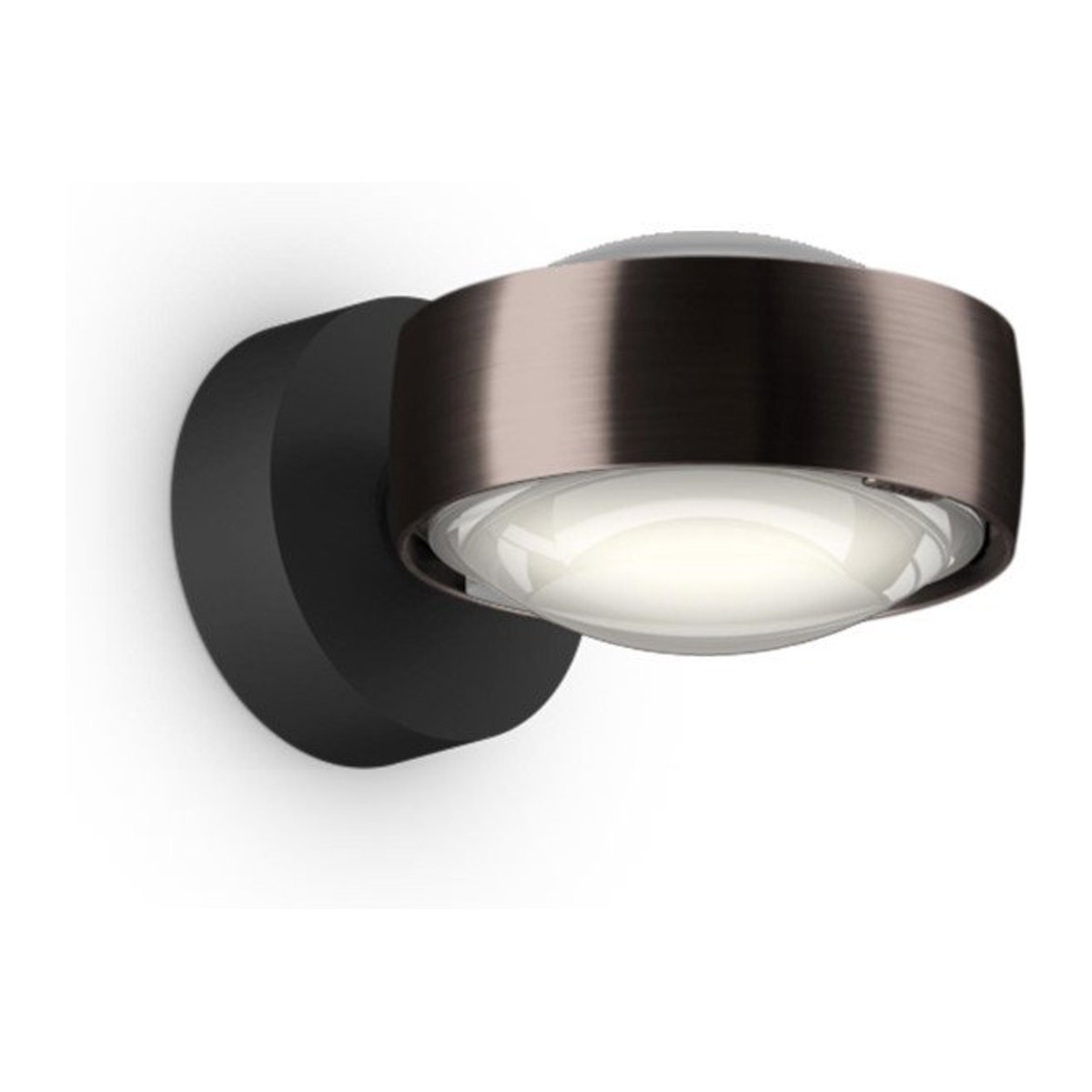 Occhio Sento D verticale up LED-Wandleuchte in Schwarz matt mit Occhio air Modul und warmweißem Licht (3000K) - Bild 1