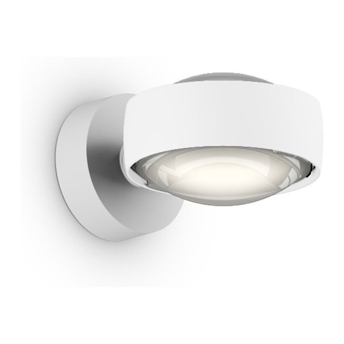 Occhio Sento D verticale up LED-Wandleuchte Weiß matt mit Occhio air Modul, 26 W, Warmweiß (2700K) - Bild 1