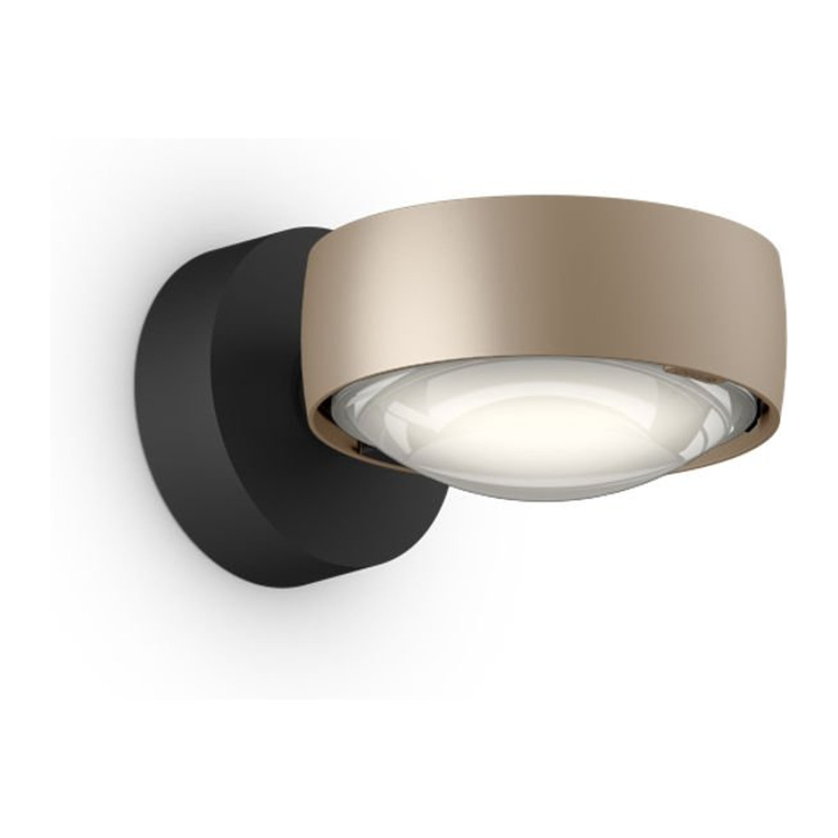Occhio Sento E Verticale Up LED-Wandleuchte in Gold matt und Schwarz matt mit Occhio Air Modul, 26 W, Warmweiß (2700K) - Bild 1