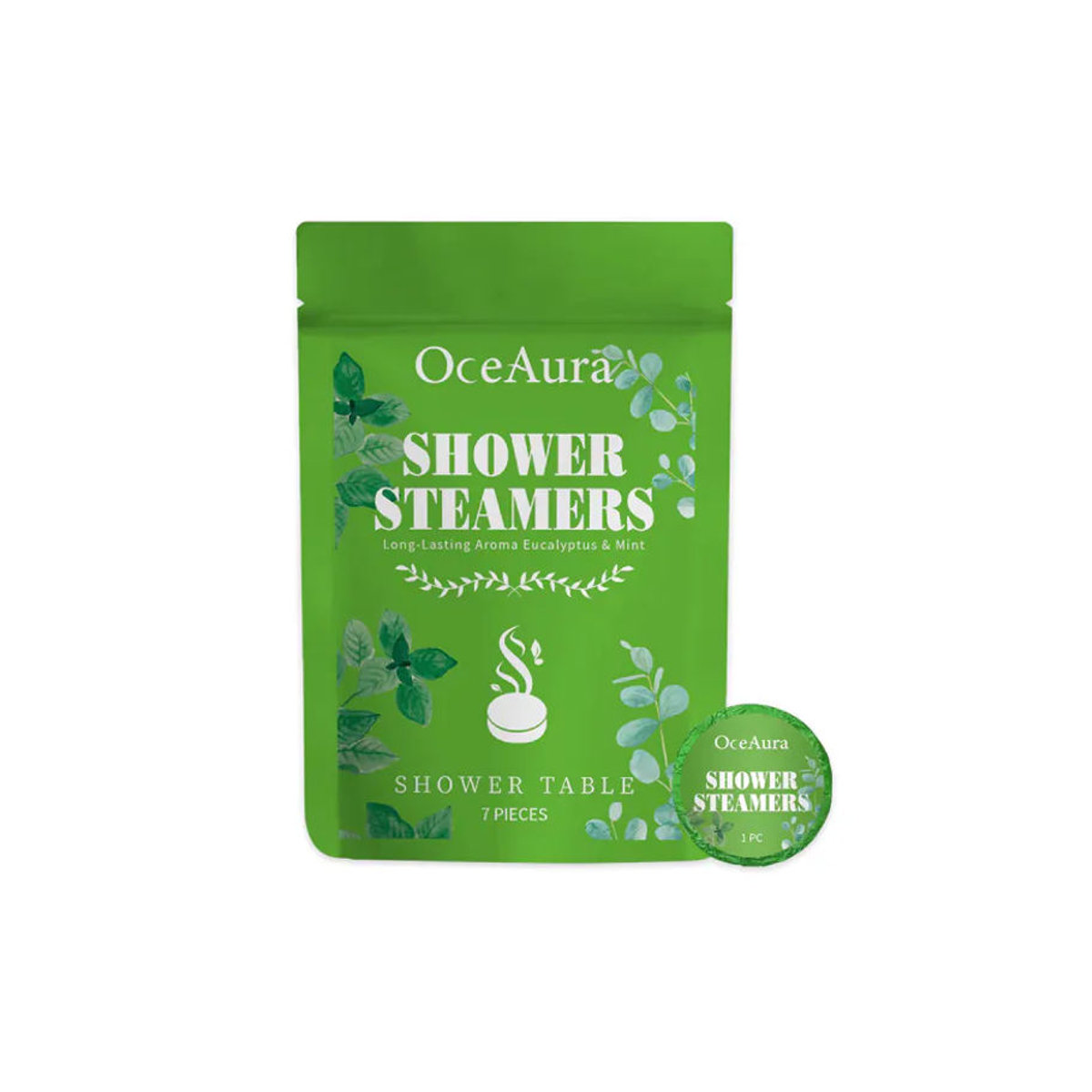OceAura Minze Aromatherapie Dusch-Tabletten zur Erfrischung und Entspannung in Grün - Bild 4