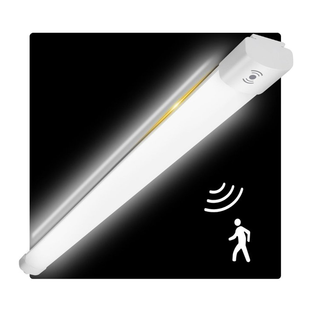 Oeegoo LED Deckenlampe mit Bewegungssensor, 30 W, Neutralweiß, IP65 wasserdicht, Weiß, 90 cm - Bild 1