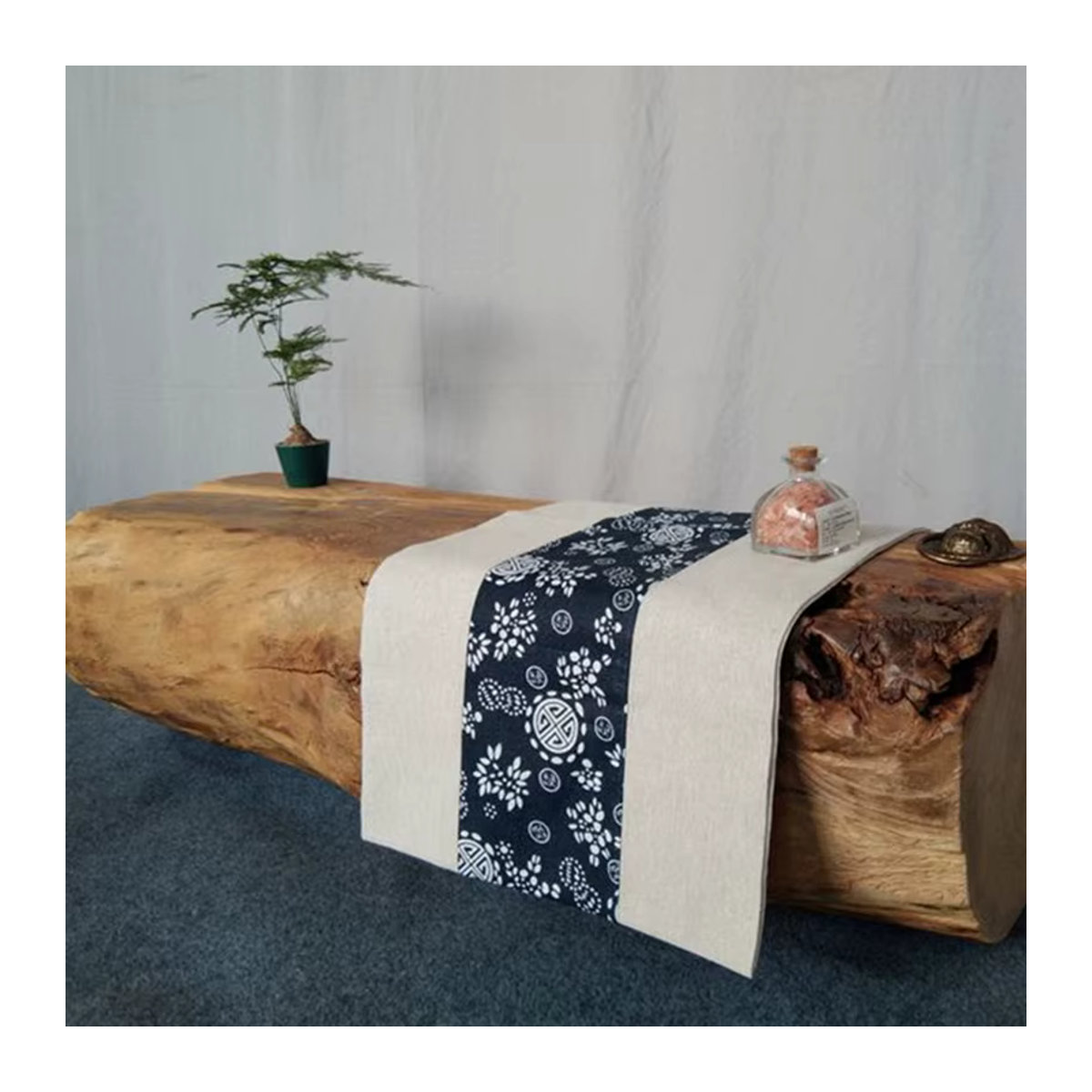 OEMG Couchtisch aus Massivholz im skandinavischen Design, rechteckig, Braun/Natur - Bild 4