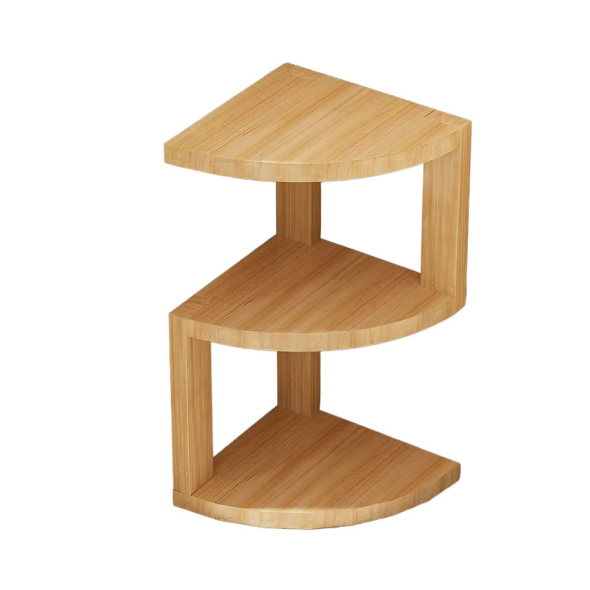 Oeny Eckaufbewahrungshalter aus Holz in Braun, Wandmontierter Organizer im minimalistischen Design - Bild 7
