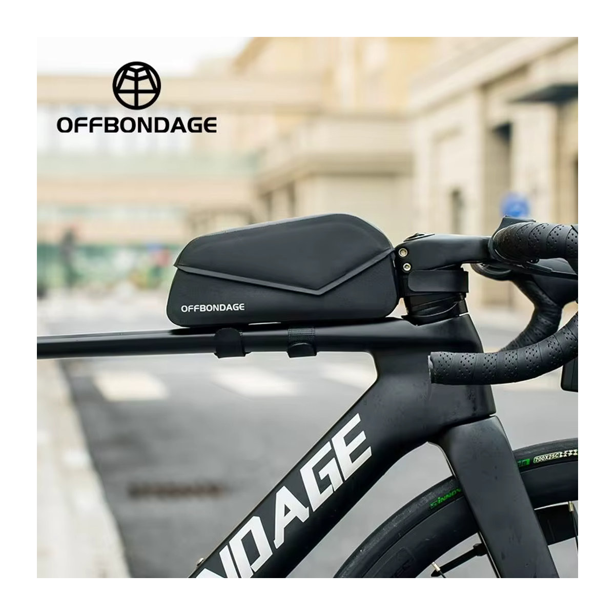OFFBONDAGE Fahrrad-Oberrohrtasche in Schwarz für MTB und Rennrad mit großer Kapazität - Bild 6