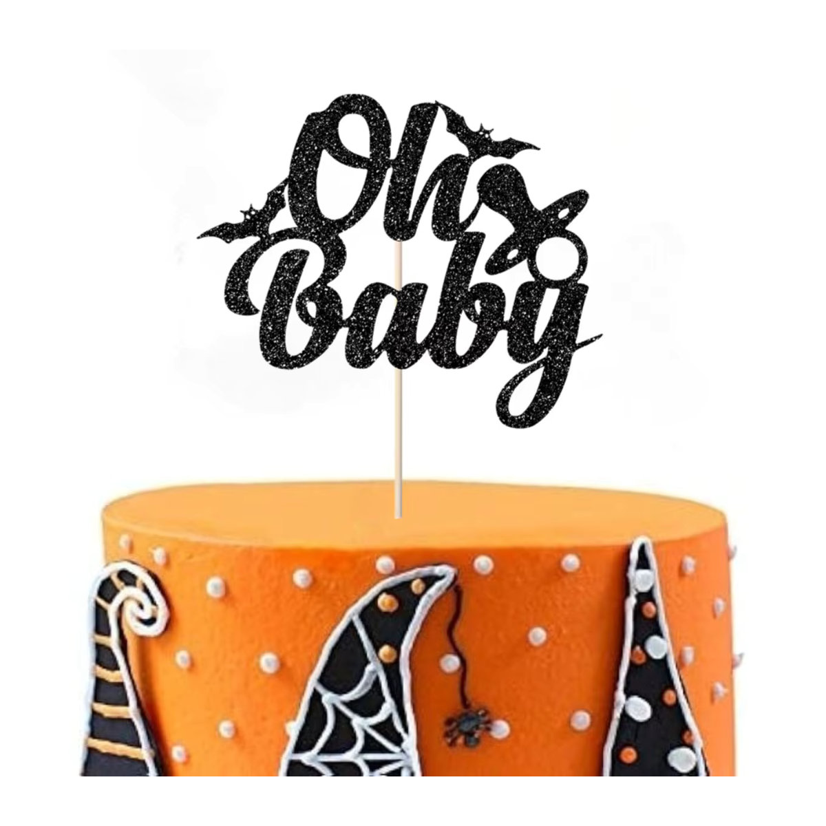 Oh Baby Kuchenaufsatz für Halloween und Babyparty in Schwarz - Bild 3