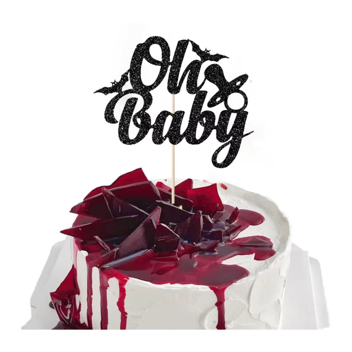 Oh Baby Kuchenaufsatz für Halloween und Babyparty in Schwarz - Bild 5