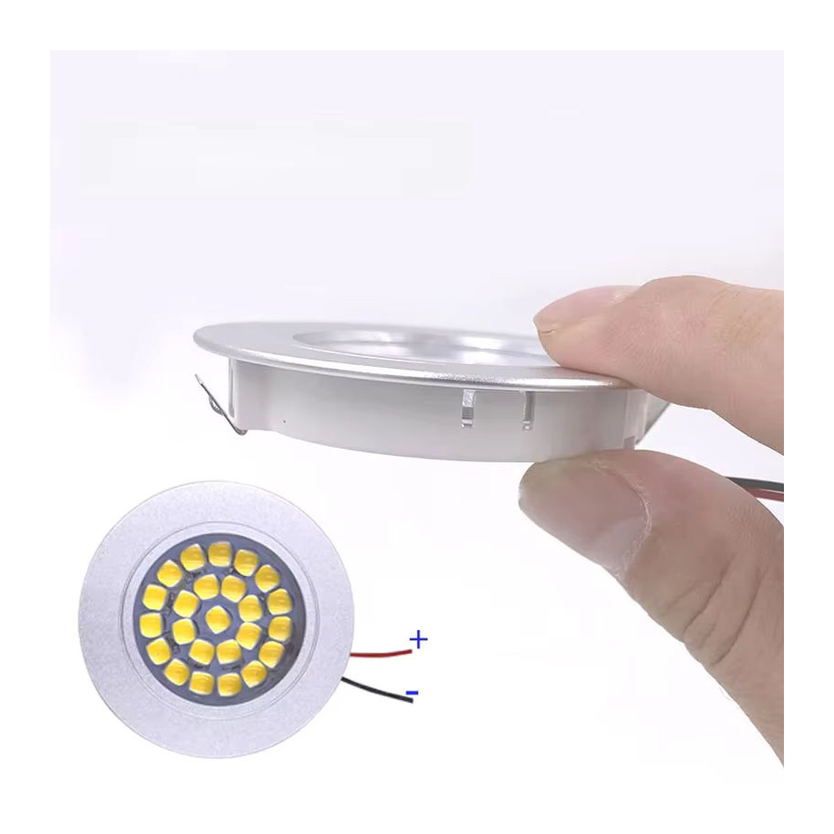 Ohlite LED Einbaustrahler 12 V, 1,5 W, dimmbares Mini-LED-Downlight in Silber - Bild 5