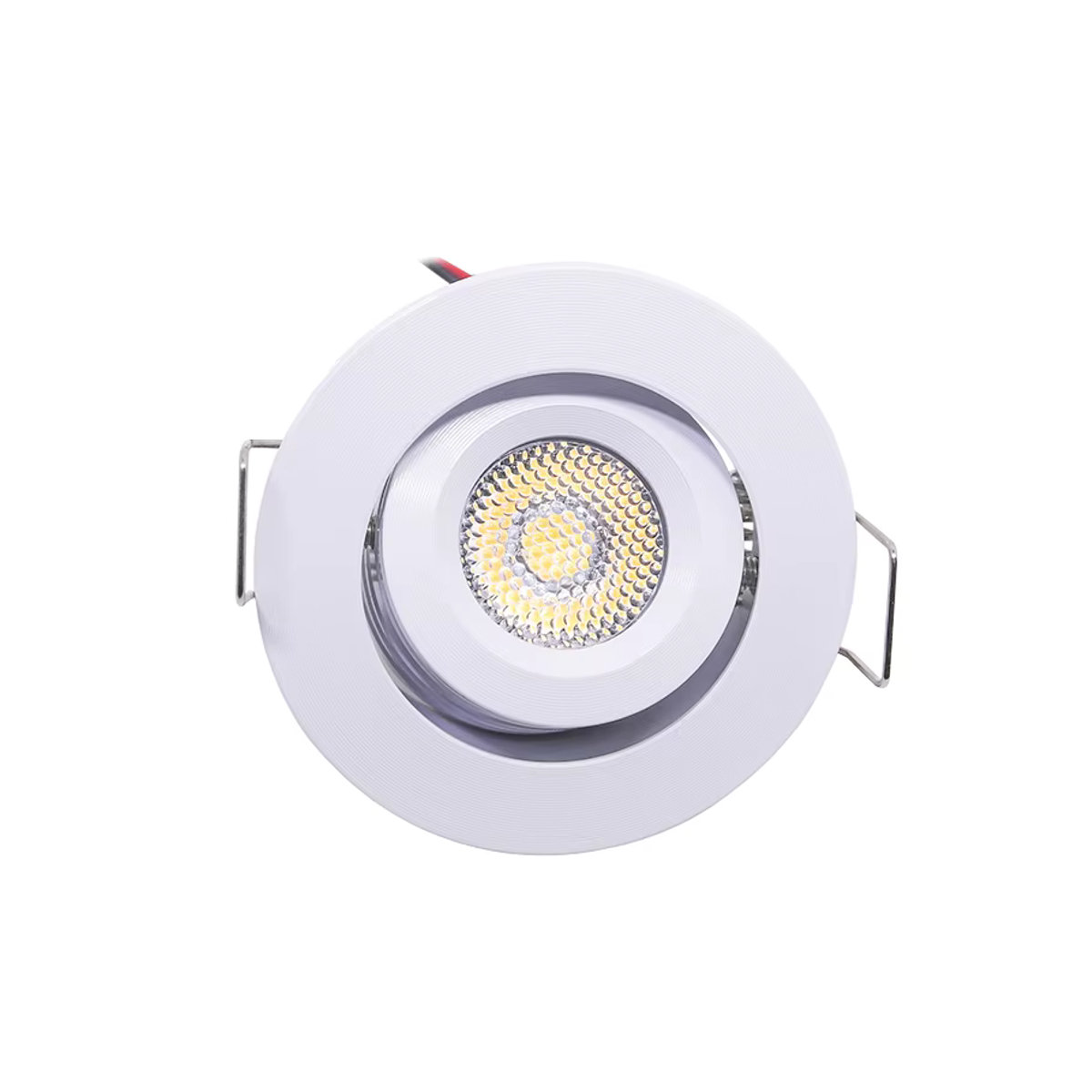 Ohlite LED Einbaustrahler mit verstellbarem Winkel, 12 V, 3 W, minimalistisches Design in Schwarz oder Weiß - Bild 2