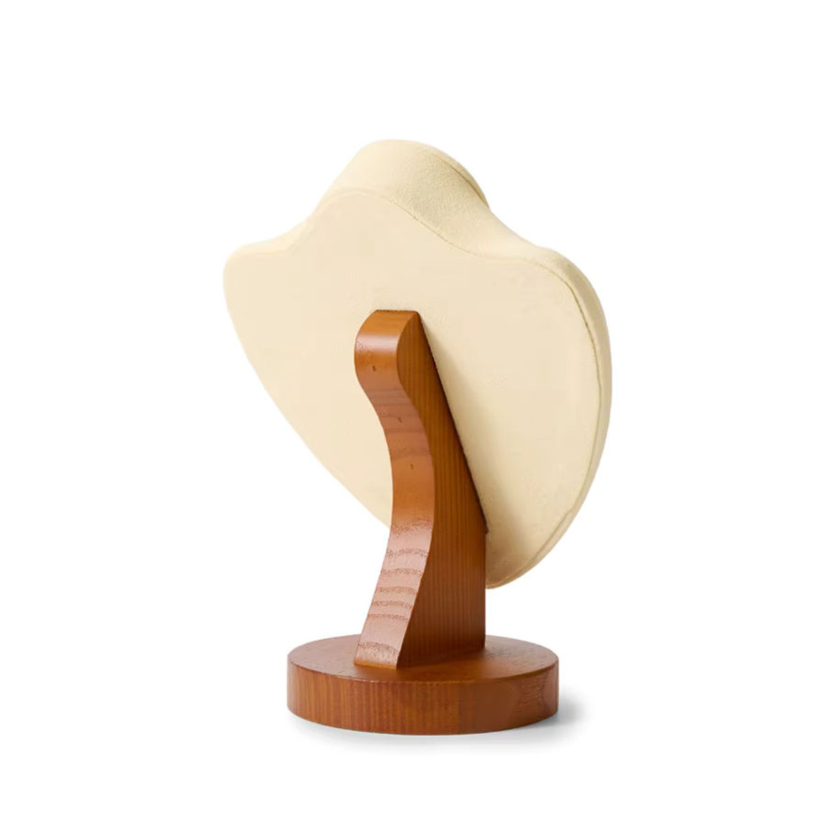 Oirlv Holz Mannequin Büste als Schmuck Display Stand für Halsketten und Anhänger in Braun, Schwarz oder Beige - Bild 6