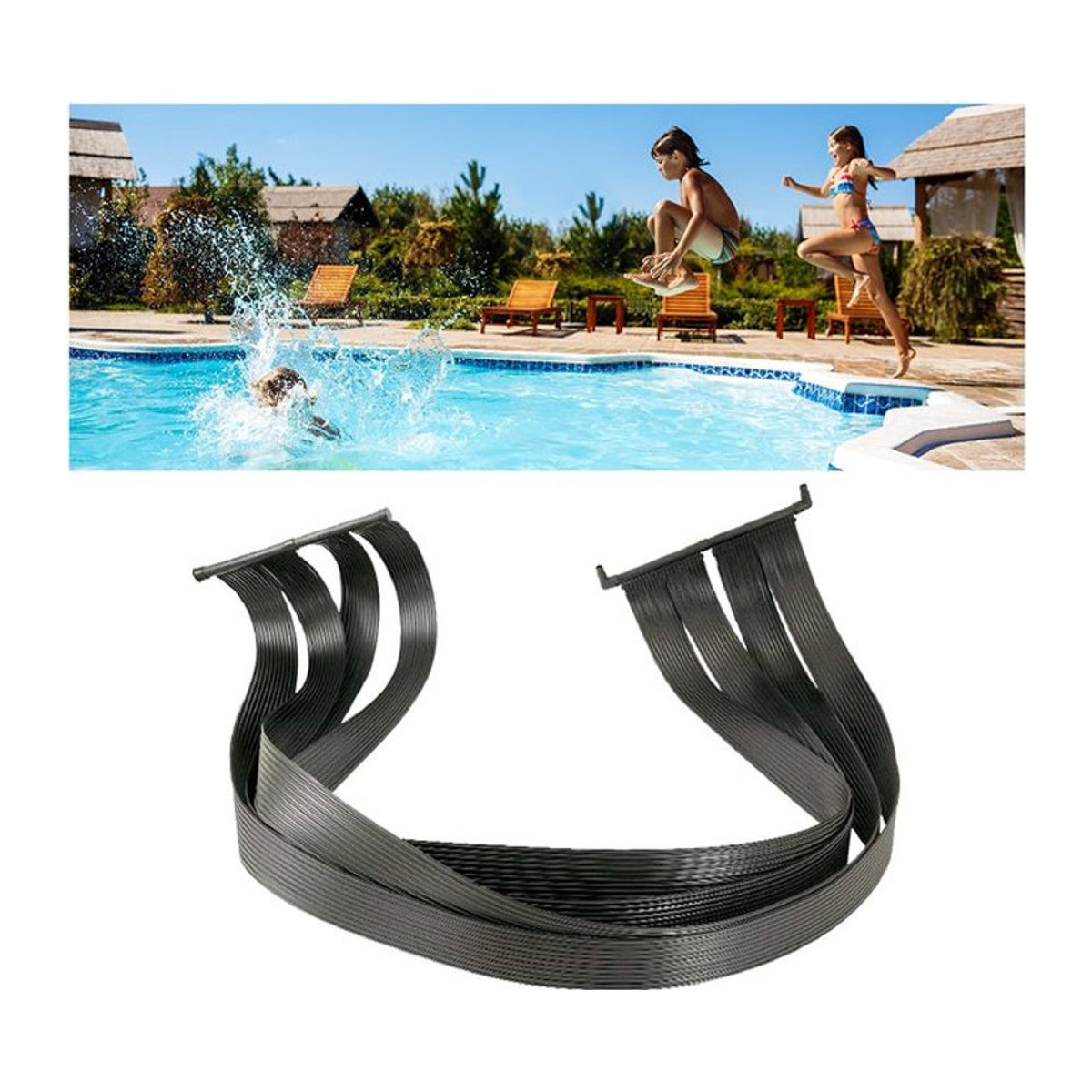 OK-Living Solarheizung Solarkollektor Solarmatte für Swimming Pools B: 600 cm, H: 120 cm - Bild 1